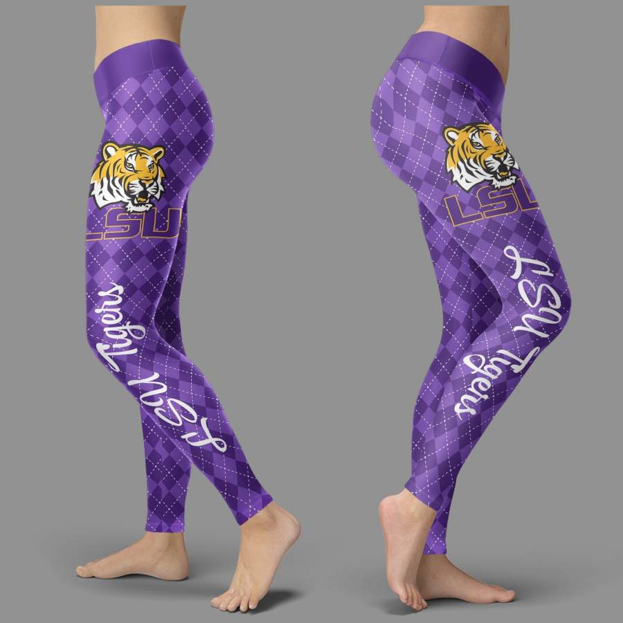 Cosy Seamless Border Wonderful LSU Tigers Leggings