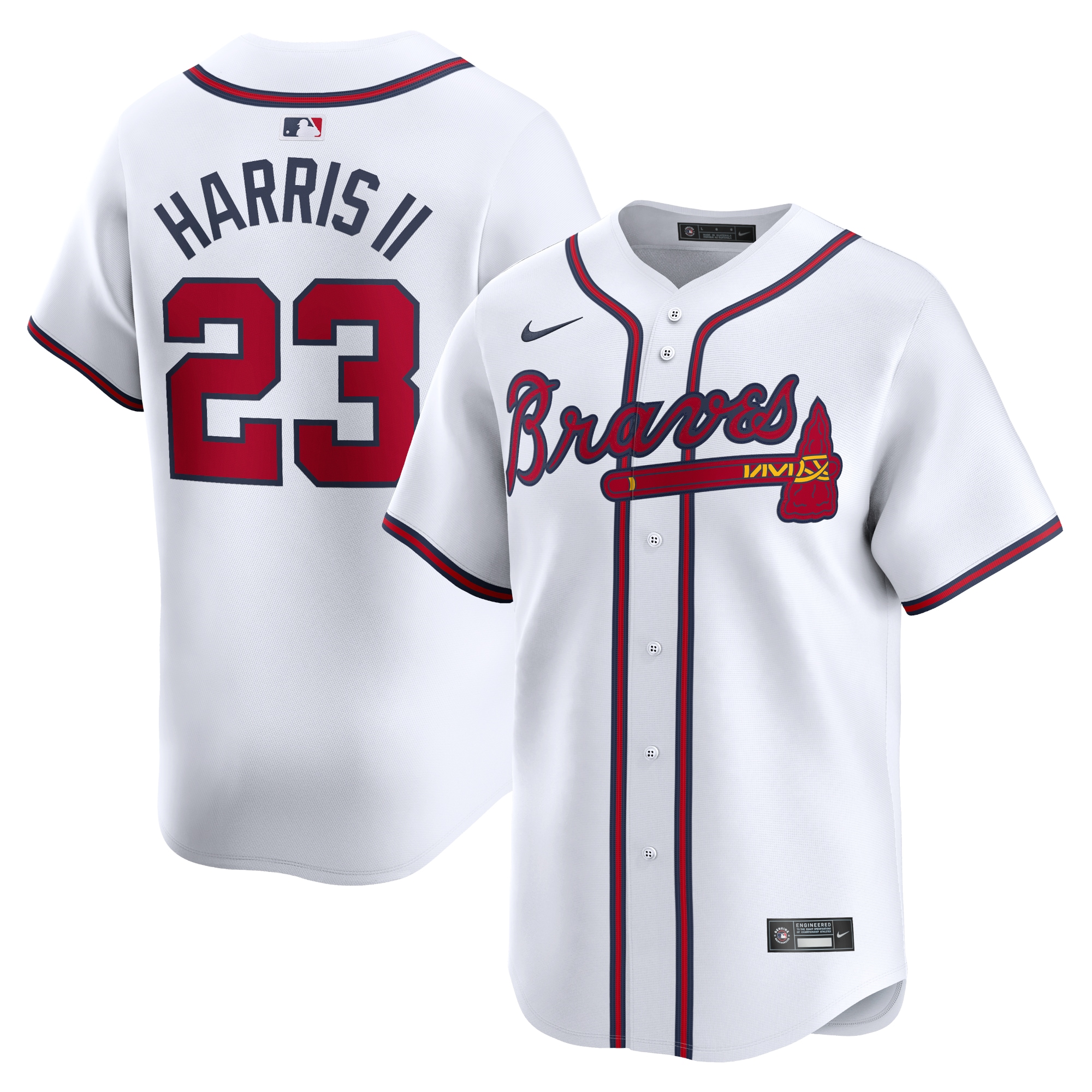 Michael Harris II Atlanta Braves Home Limited Player Jersey – White