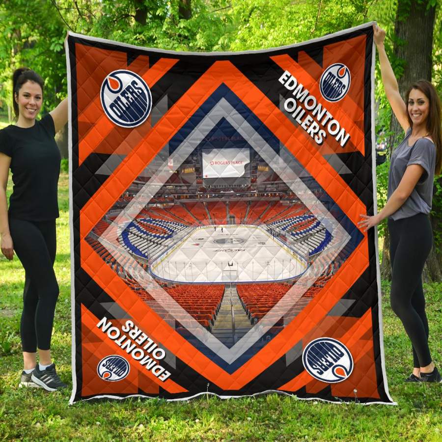 Pro Edmonton Oilers Stadium Quilt For Fan