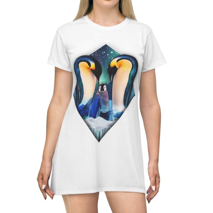 Penguin AOP T-shirt Dress