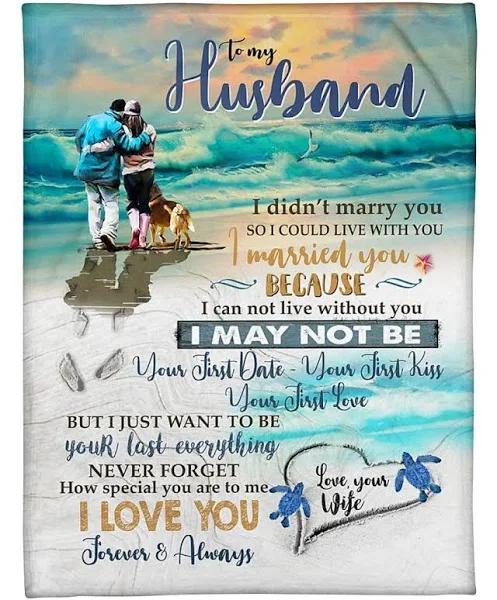 To My Husband Never Forget How Special You Are To Me I Love You Freece Blanket Gift For Husband From Wife Home Decor Bedding Couch Sofa Soft And Comfy Cozy