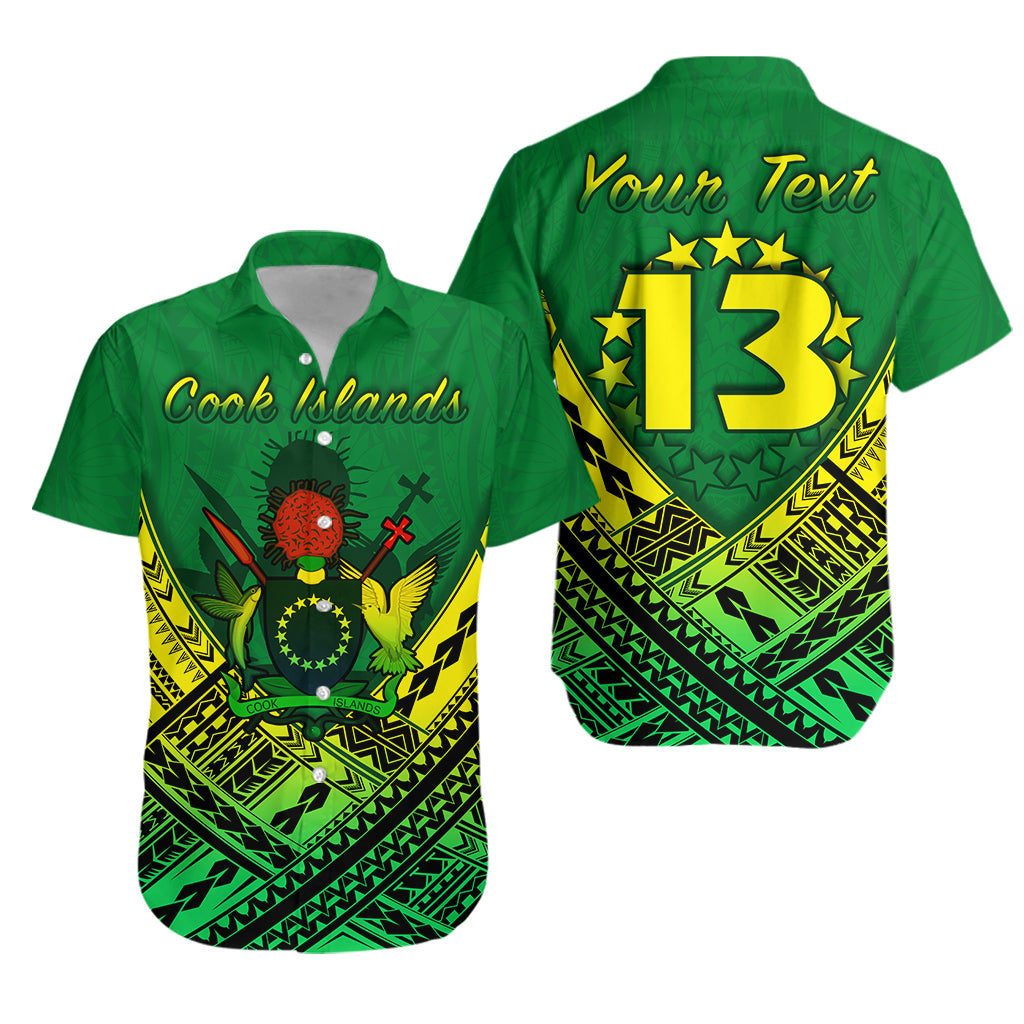 (Custom Personalised) Cook Islands Rugby Hawaiian Shirt Simple Polynesian – Custom Text And Number Lt13