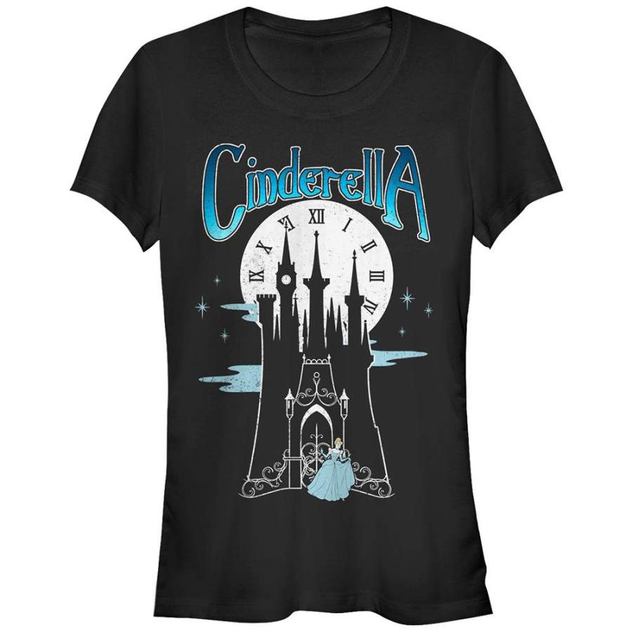 Cinderella Junior’s Midnight at the Castle  T Shirt Black S