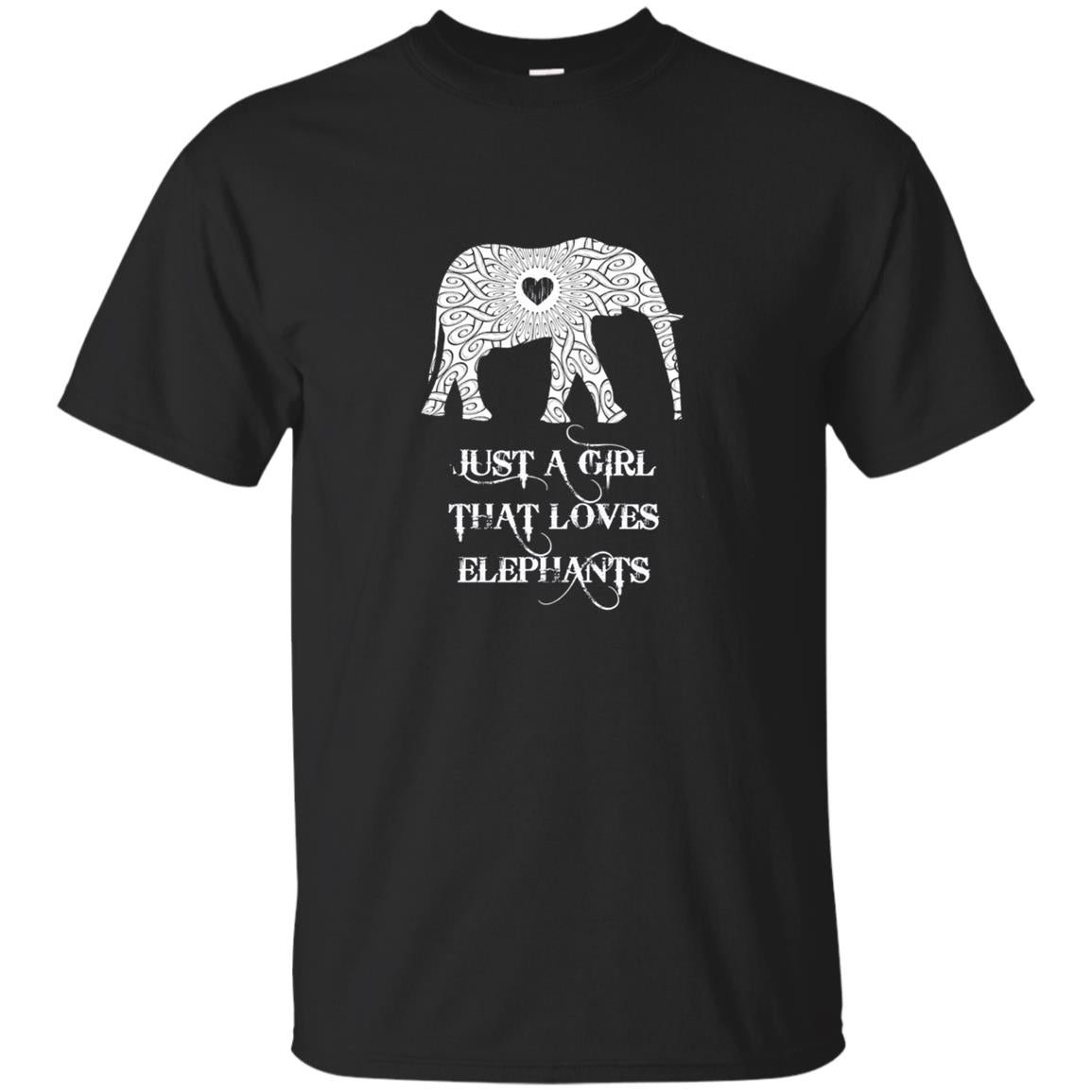 Just A Girl Who Loves Elephants Shirt Elephant Gift Tee