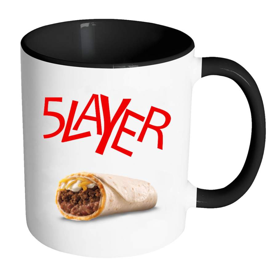 5 Layer Tacos Funny – Full-Wrap Coffee Colors Accent Mug