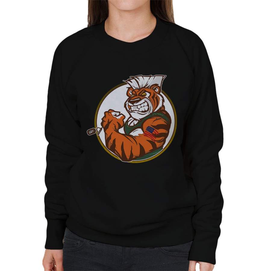 Eye Of The Street Tiger Guile Fighter Women’s Sweatshirt