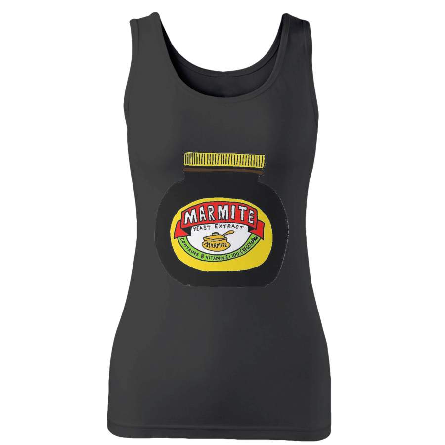 Hand Drawn Marmite Woman’s Tank Top