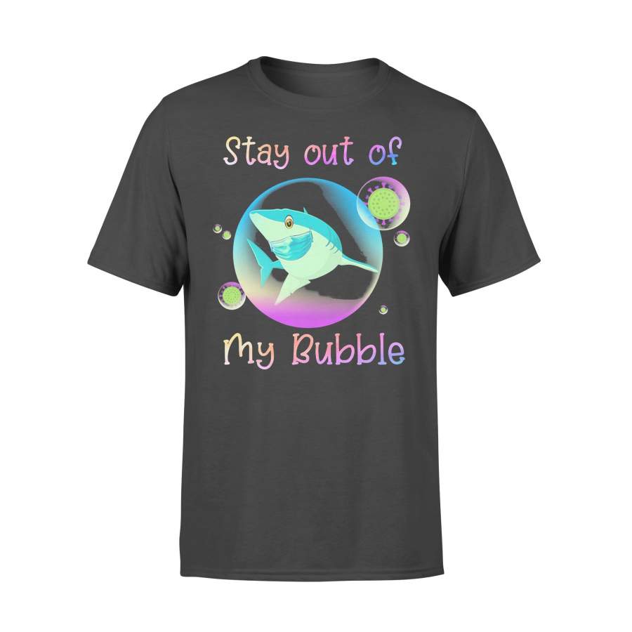 Shark Stay Out My Bubble Coronavirus Mask T-shirt