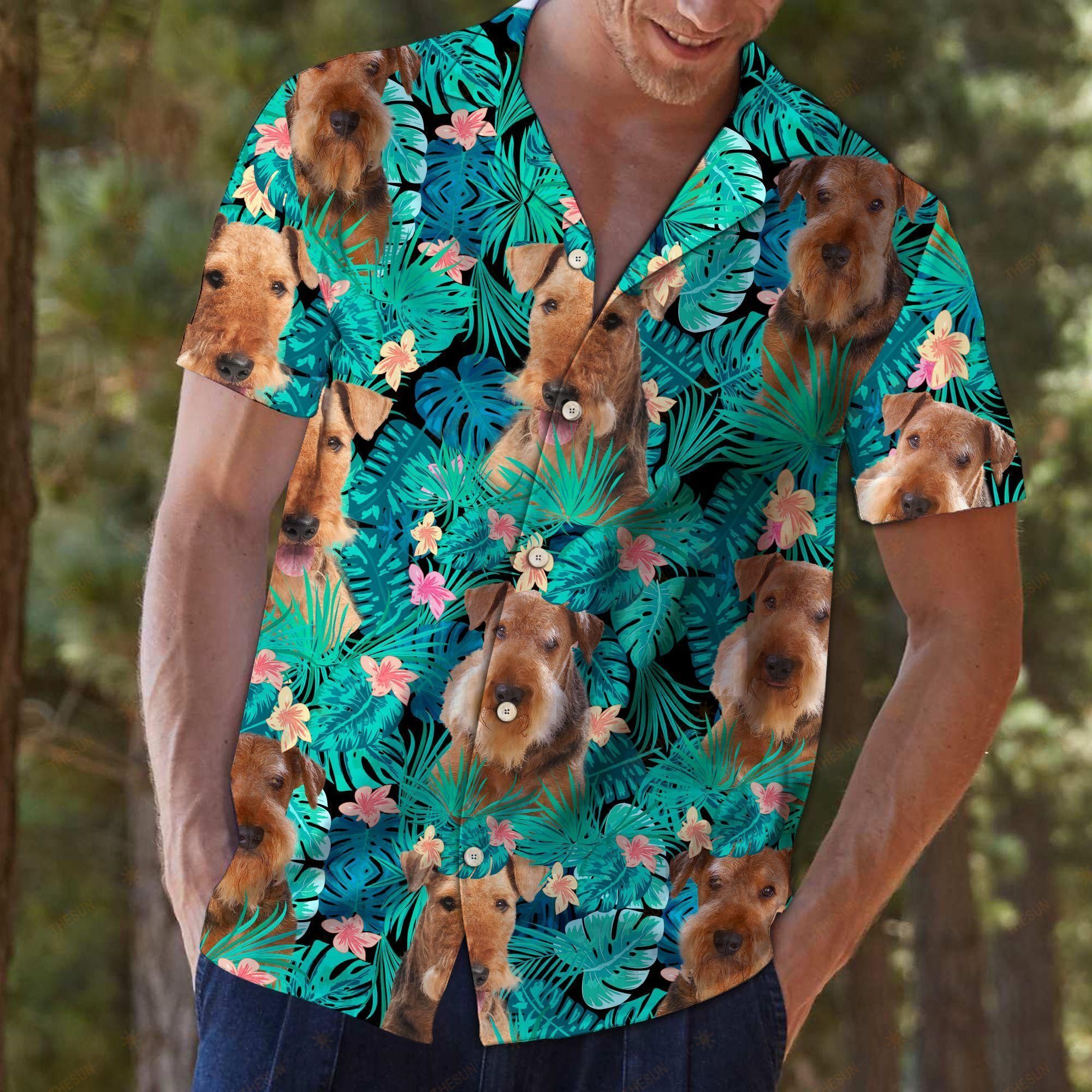 Airedale Terrier Tropical Hawaiian Shirt Ha100183