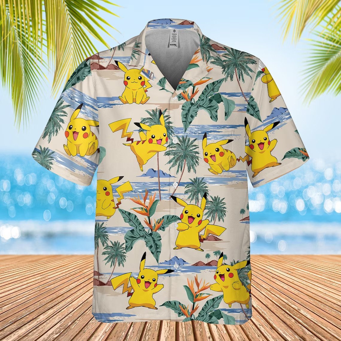 Pkm Tropical Hawaii Beach Shirt