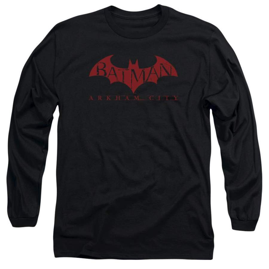 Batman – Arkham Red Bat Men’s Long Sleeve T-Shirt