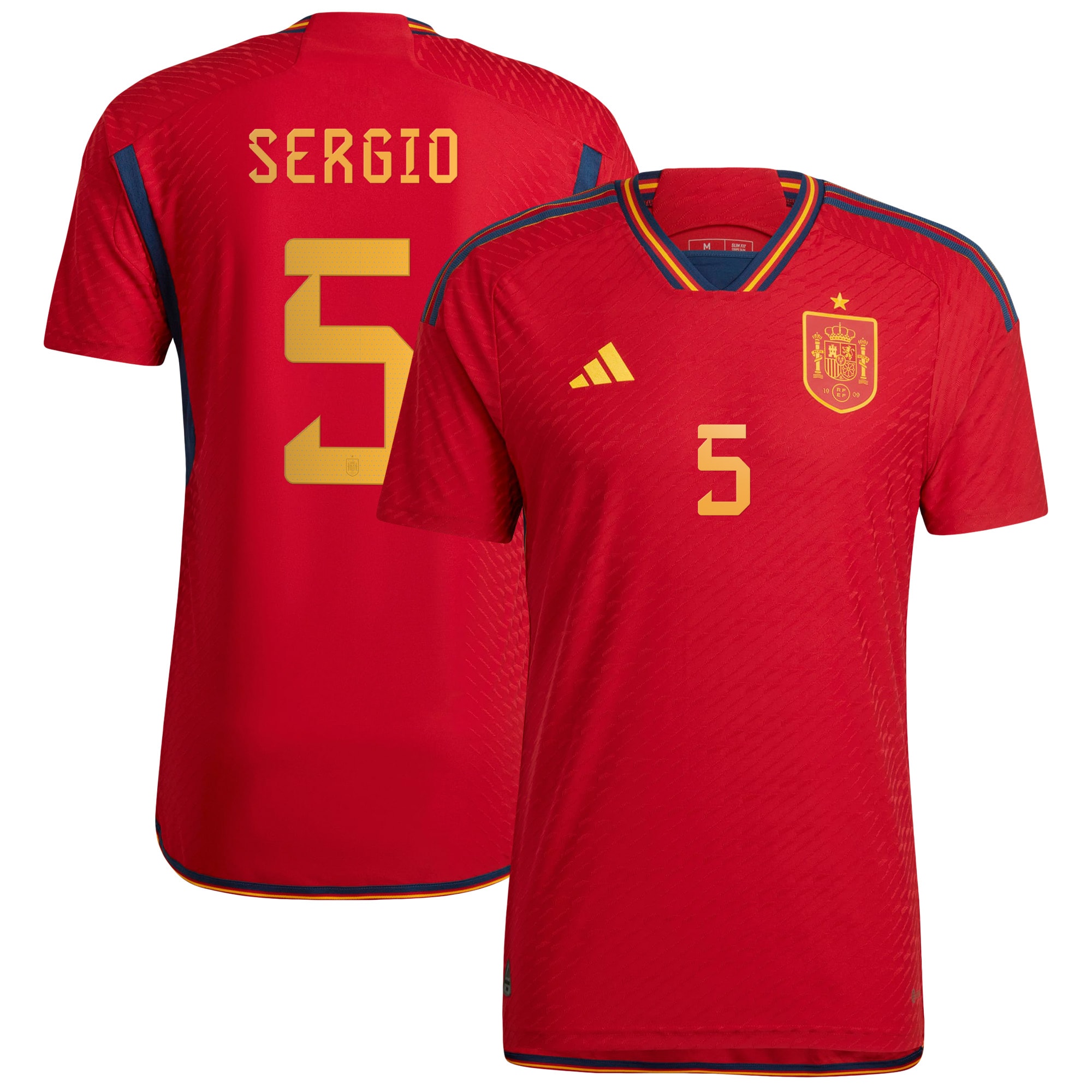 Sergio Busquets Spain National Team 2022/23 Home Authentic Player Jersey – Red