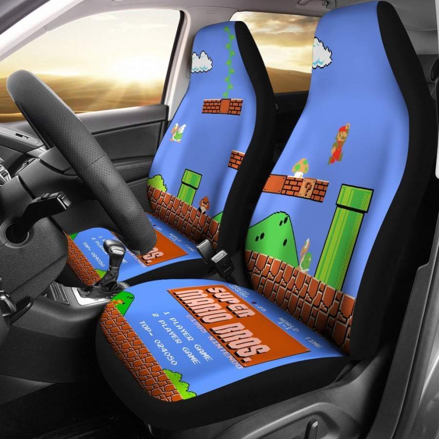 Super Mario Let's Play Car Seat Covers