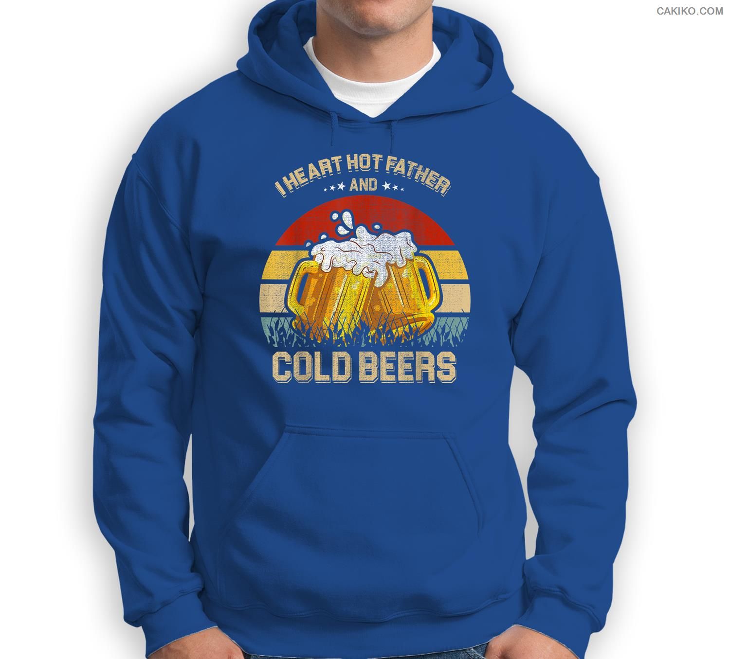 I Heard Hot Father And Cold Beer Retro Vintage Sweatshirt & Hoodie