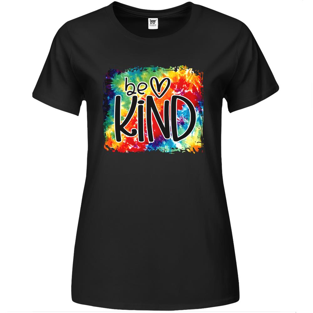 Be Kind Colorful Rainbow Cute Heart Love Kindness Boys Girls Premium Womens T Shirts