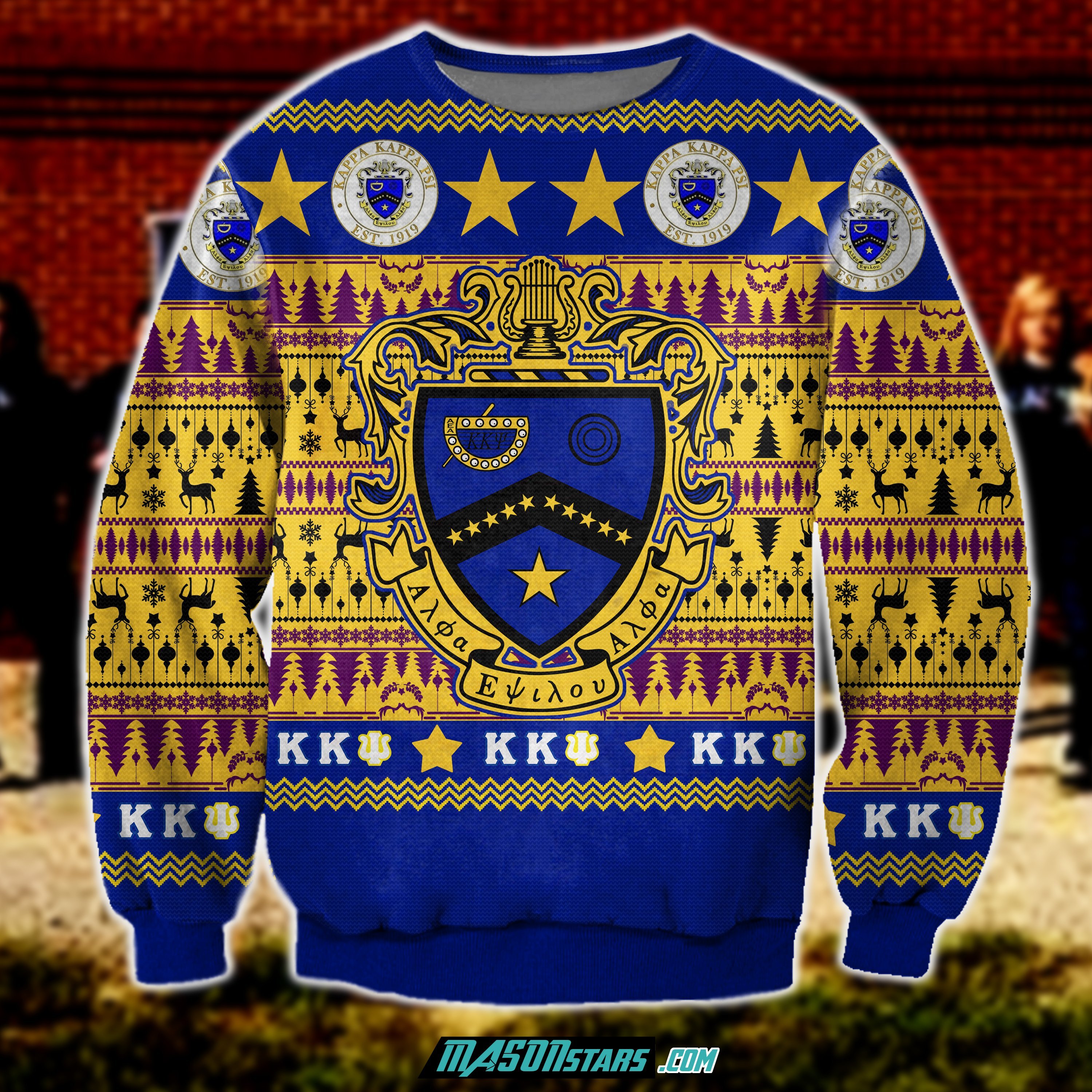 Kappa Kappa Psi 3D Print Ugly Christmas Sweater