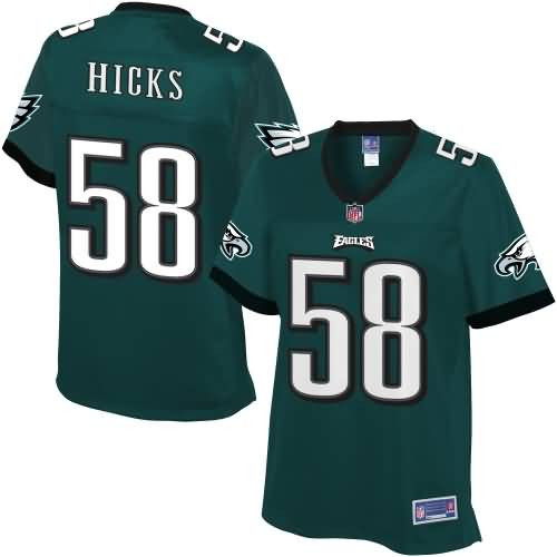 Womens Philadelphia Eagles Jordan Hicks NFL Pro Line Team Color Jersey