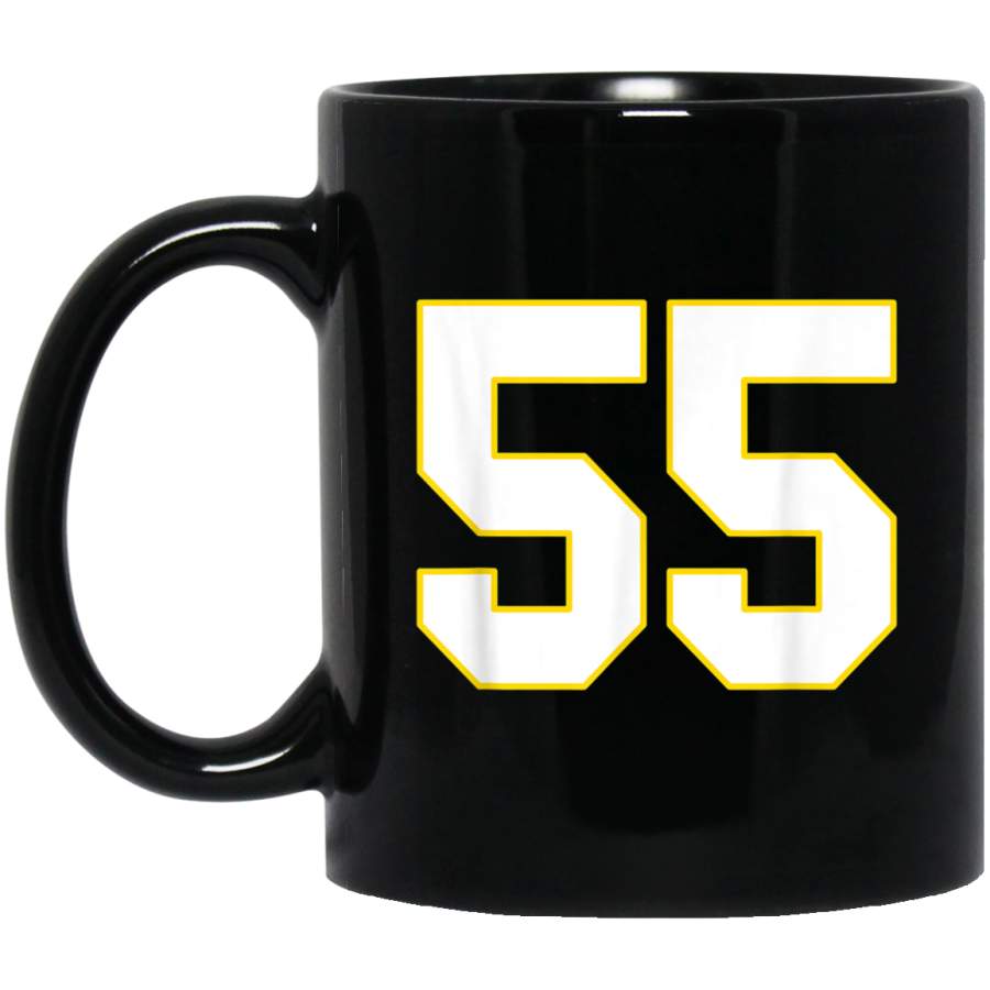 Number 55 Mug  Kansas City Football Mug