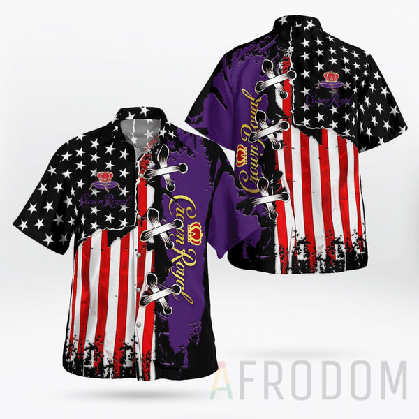 Usa Flag Crown Royal Hawaii Shirt Ha67816