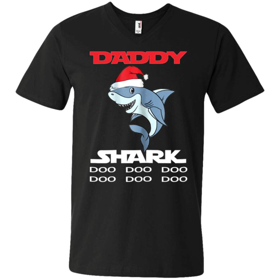 AGR Daddy Shark Doo Doo Christmas Unisex V-neck