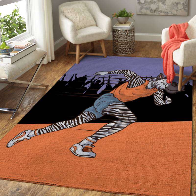 Rug Home Decor Zebra Running Sport – Animal Sport Legends