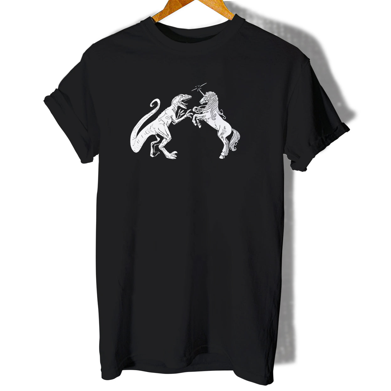 Unicorn Vs Dinosaur Women T-Shirt