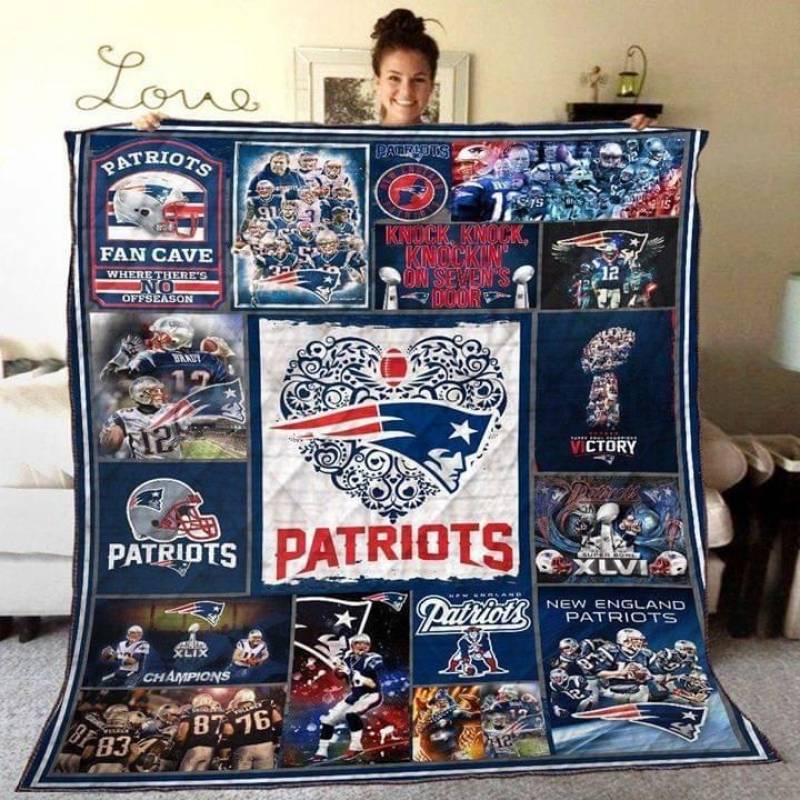 new england patriots fan cave where theres no offseason quilt blanket