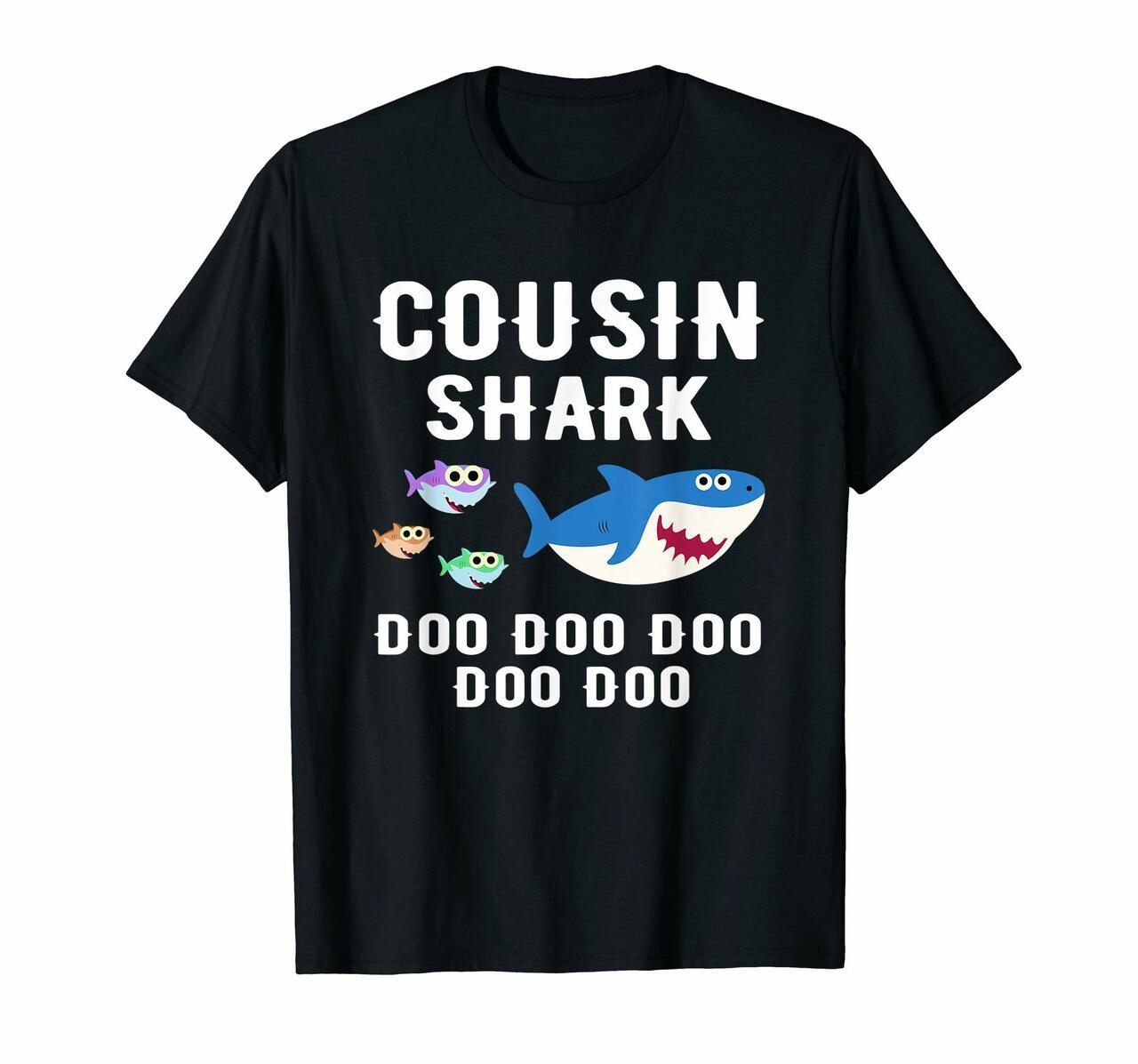 Cousin Shark Shirt Fathers Day Gift From Wife Son Daughter T-Shirt News