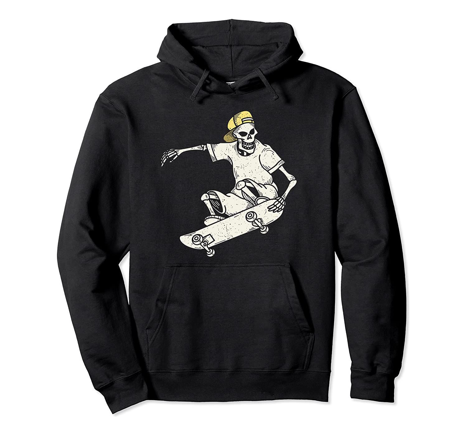 Vintage Skateboard Hoodie Funny Skateboarding Skeleton, T-Shirt, Sweatshirt, Tank Top, Racerback, Dolman