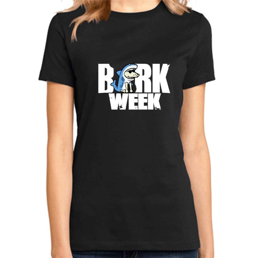 BarkWeek Shark Funny Gift – District Made Ladies Shirt