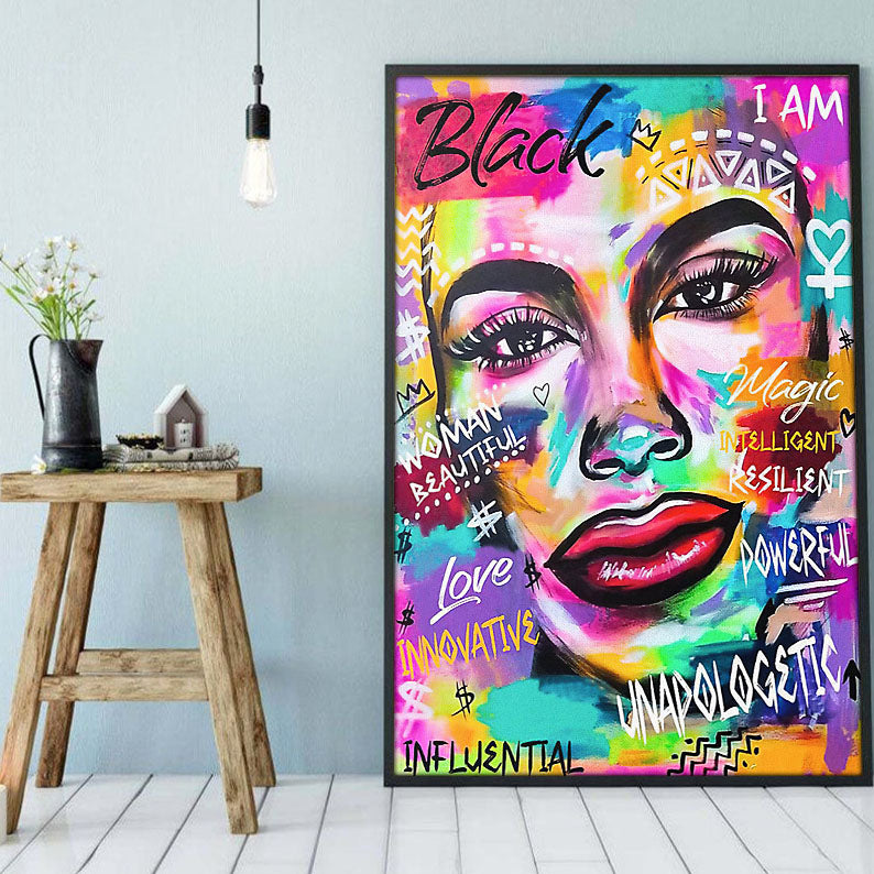 African American Canvas Prints Cool Afro Art Print Poster Art Prints African Queen African Man Elegant Wall Art Home Decor