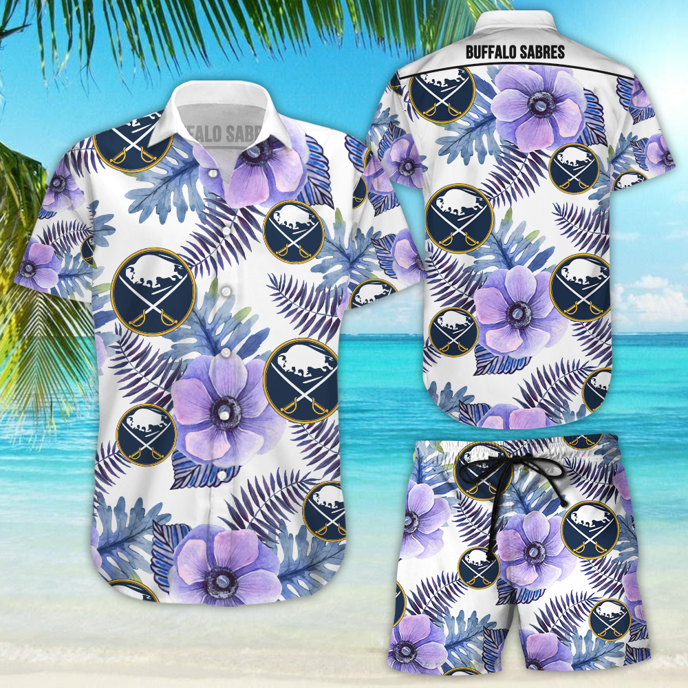 Buffalo Sabres Aloha Shirt, Hawaiian Beach Shirt Short Sleeve