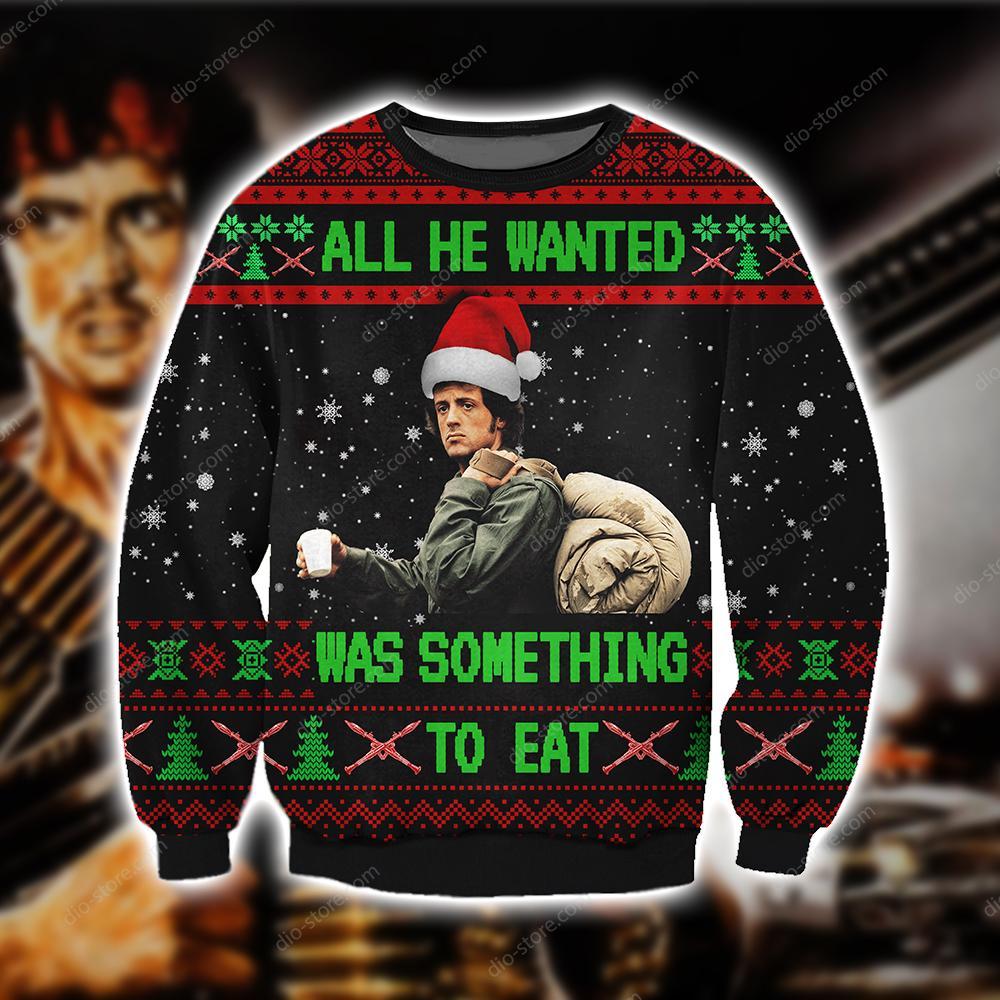 All He Wanted Was Something To Eat Knitting Pattern 3D Print Ugly Sweater Hoodie All Over Printed Cint10557