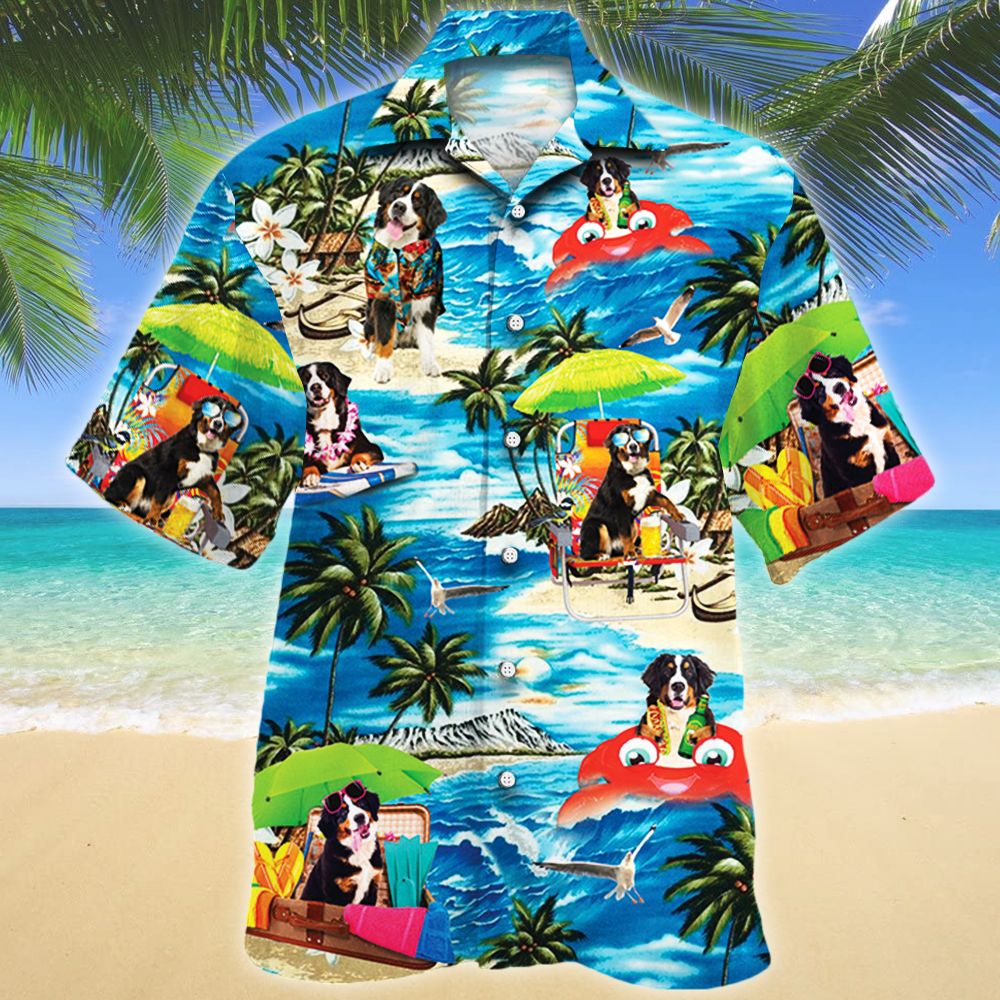 Bernese Mountain Dog Lovers Beach Vibe Hawaiian Shirt Ha76165