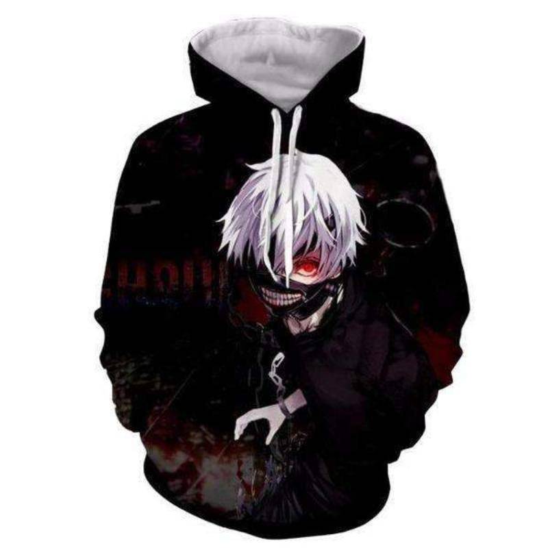 Aeonian Kaneki Tokyo Ghoul Rugged Goth Tokyo Ghoul Hoodie