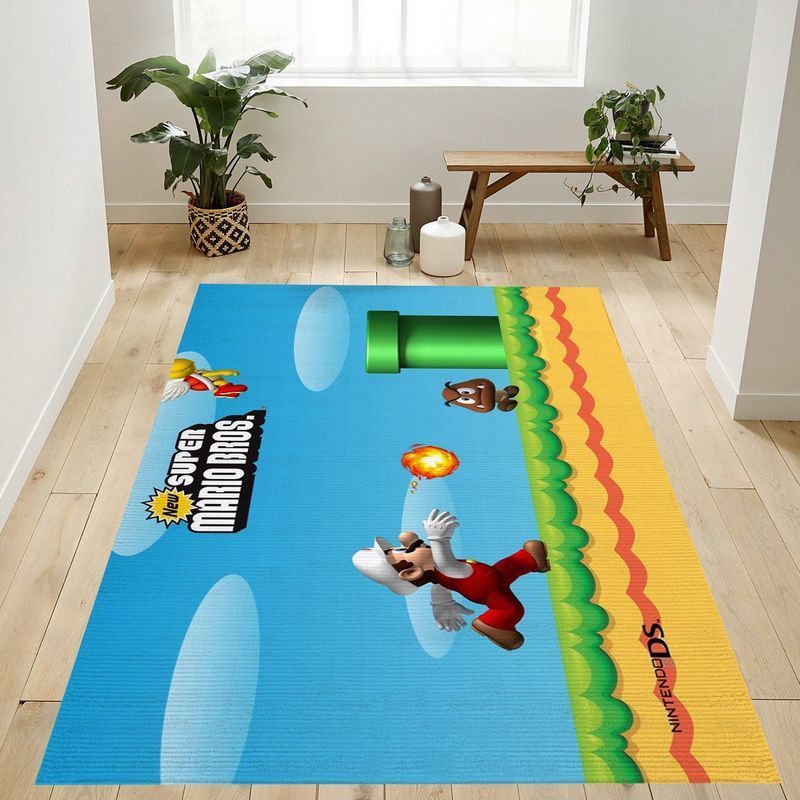 Super Mario 86 Area Rug Living Room And Bed Room Rug Gift Us Decor