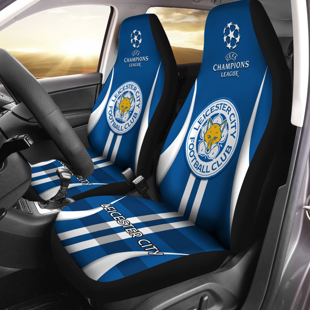 Leicester City Nqp-Ht Car Seat Cover (Set Of 2) Ver 1 (Blue)