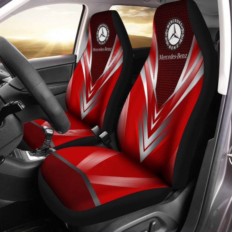 Mercedes LPH Car Seat Cover (Set of 2) Ver 2 (red)