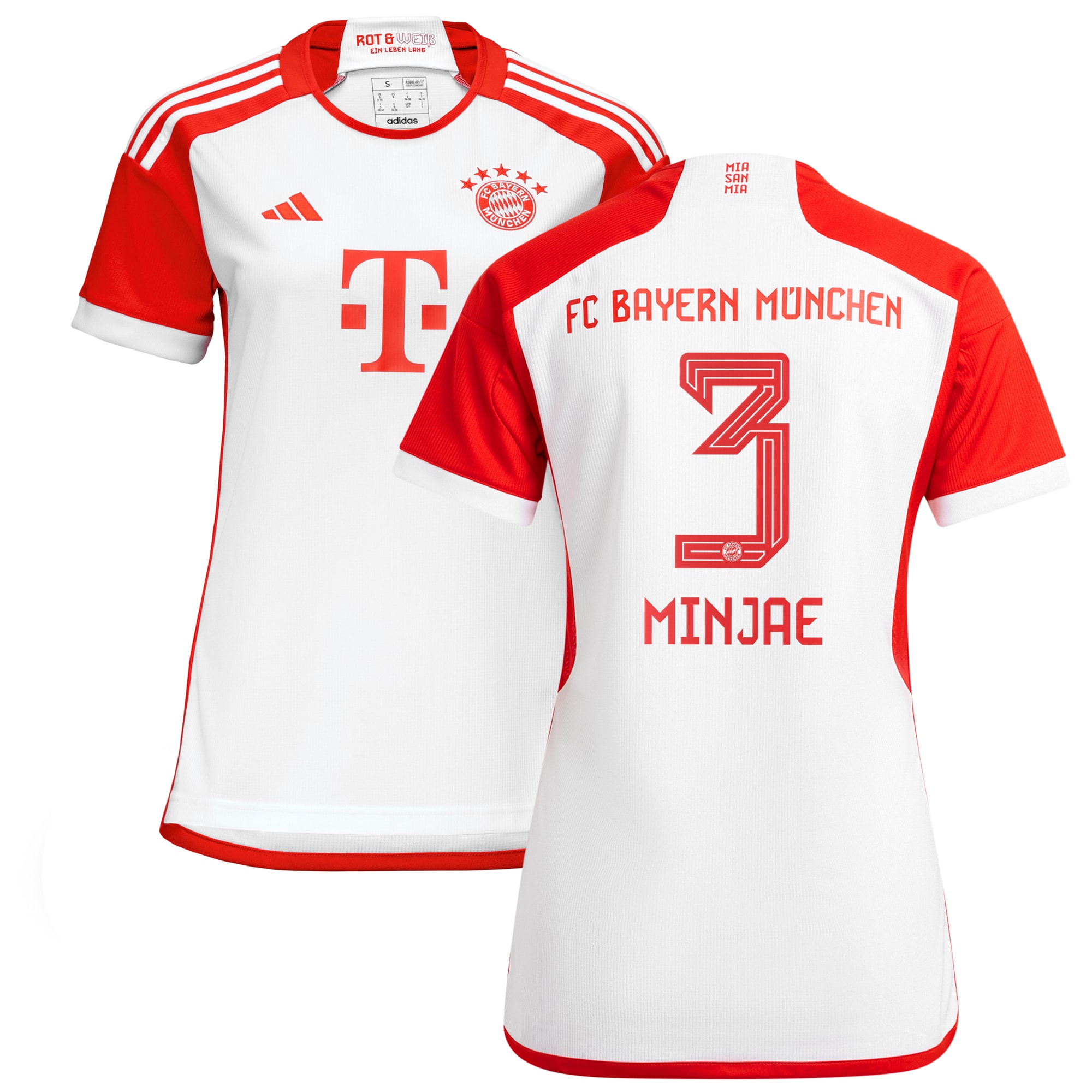 Kim Min-jae Bayern Munich Women's 2023/24 Home Replica Jersey – White