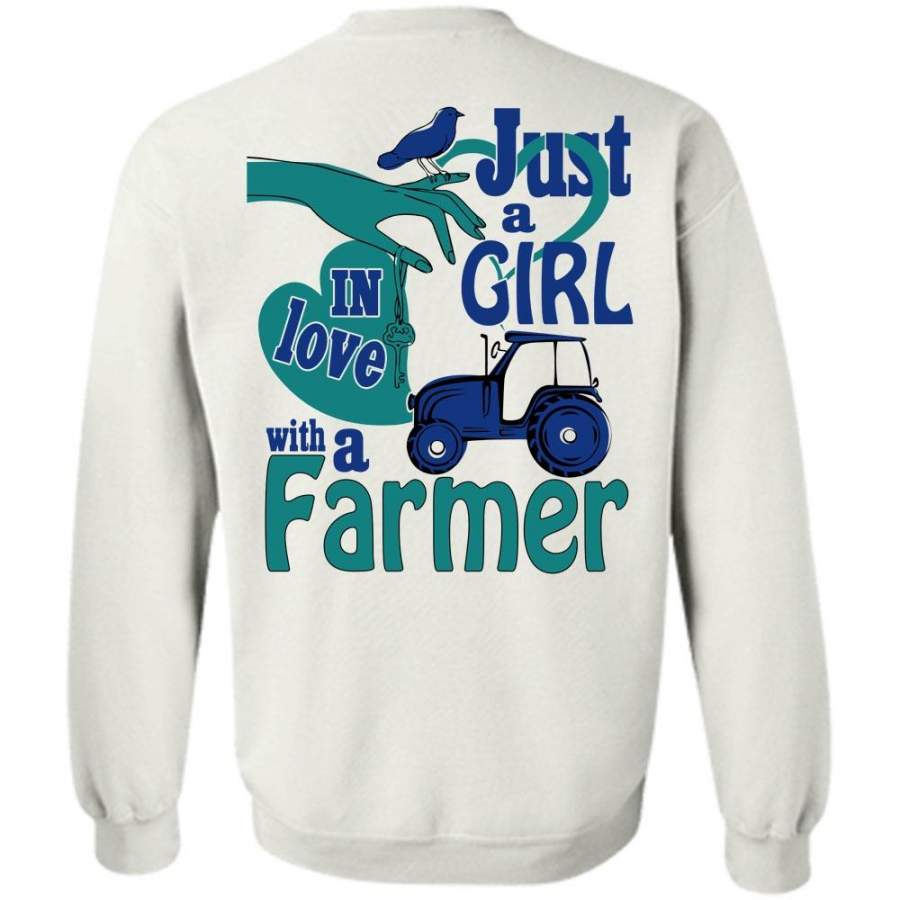 I Love Farming T Shirt, Just A Girl In Love With A Farmer Sweatshirt
