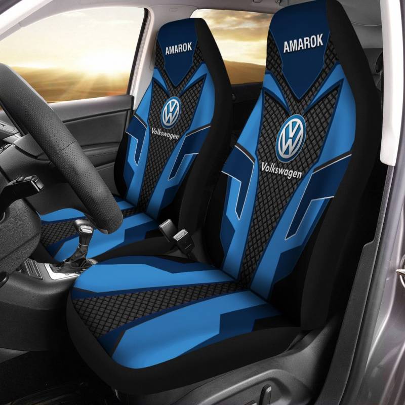 Volkswagen Amarok TDV Car Seat Cover (Set of 2) Ver 2 (Blue)