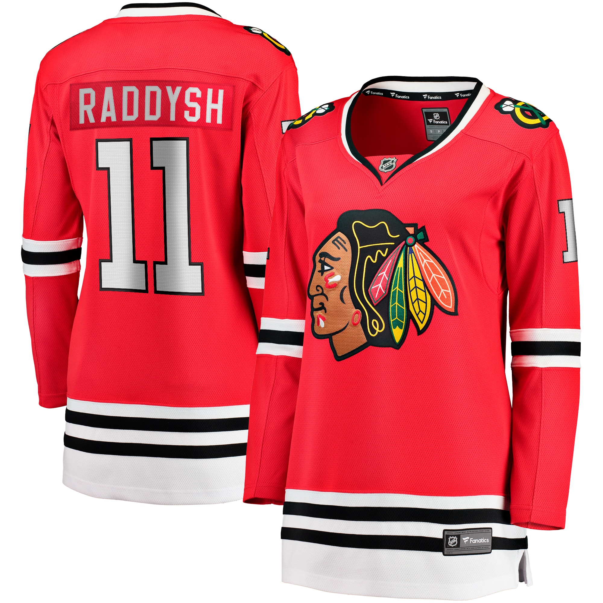 Taylor Raddysh Chicago Blackhawks Branded Women's Home Breakaway Player Jersey – Red