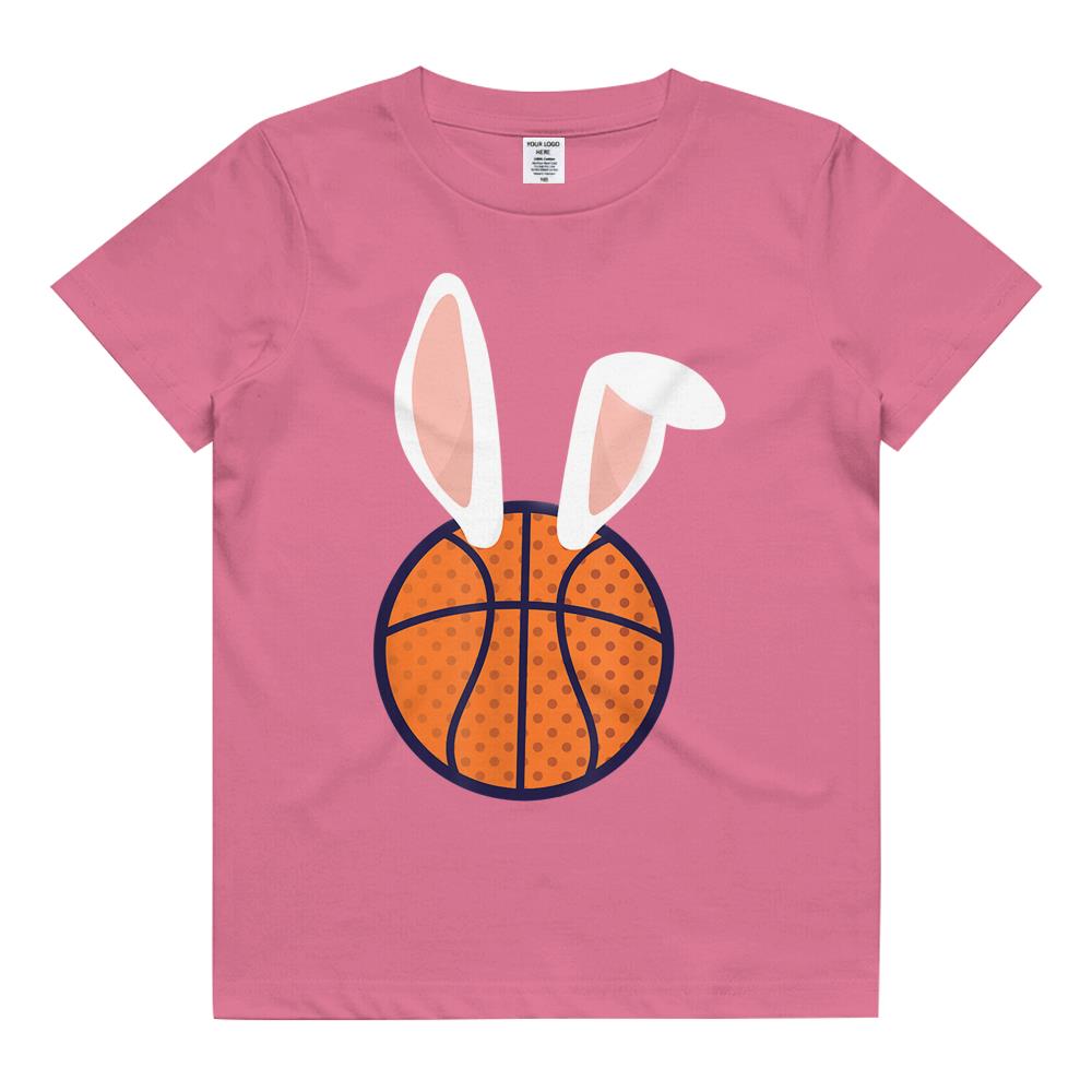 Basketball Easter Rabbit Bunny Kids T Shirt