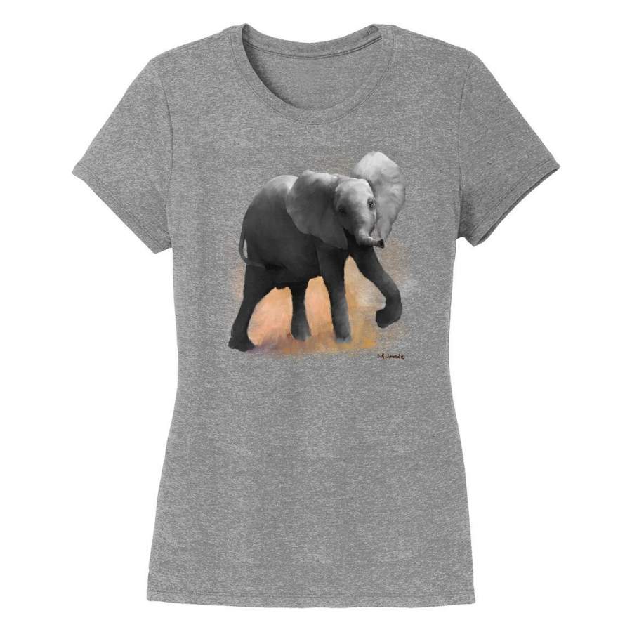 Baby Ellie Elephant – Women’s Tri-Blend T-Shirt