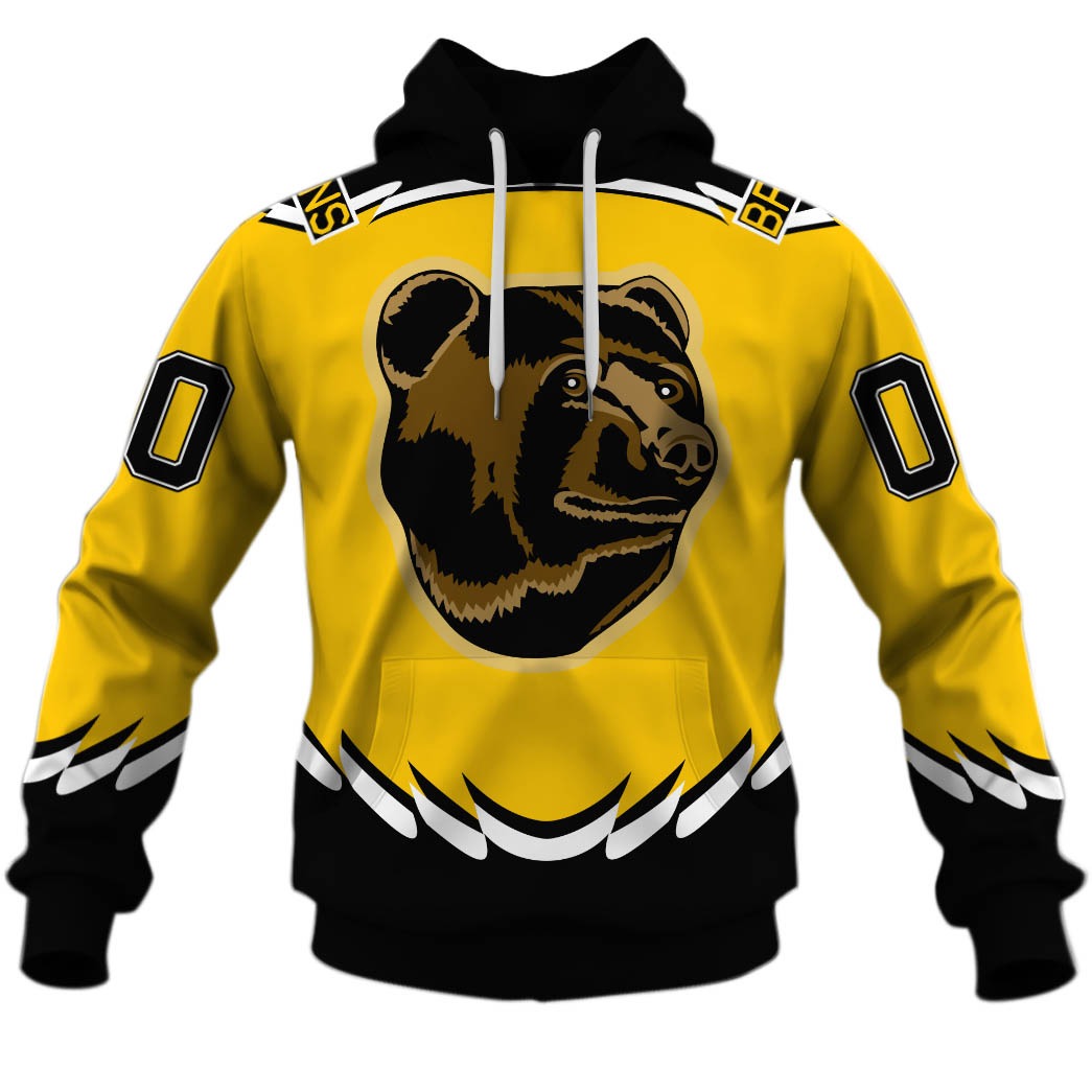 Personalized Boston Bruins 19951996 20052006 Vintage Alt Jersey Personalize Hoodie