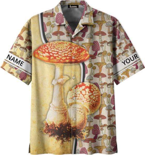 Personalized Name Mushroom Custom Hawaii Shirt Ha43780