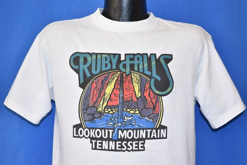 80S Ruby Falls Lookout Mountain Tennessee Waterfall Tourist Shirt