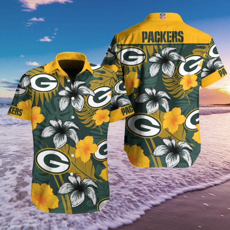 NNA1407AH01 Hawaii Shirt Green Bay Packers