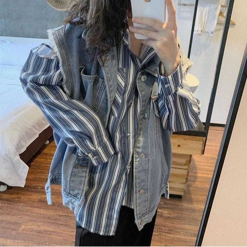 Vests Women Denim Sleeveless Korean Style New Spring Outwear BF Fashion Pockets Button Female High Quality Loose Solid All-match alx