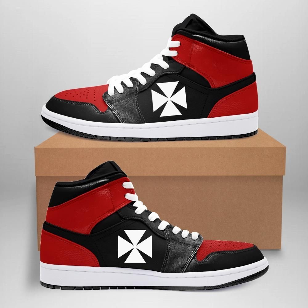 Wallis And Futuna High Top Sneakers Shoes Retro ’Bred’ 200(Women’S/Men’S) A7